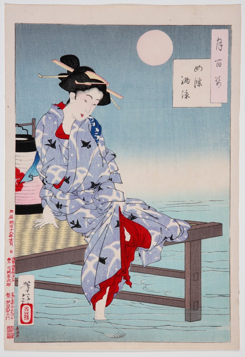 Cooling Off at Shijo, 1885